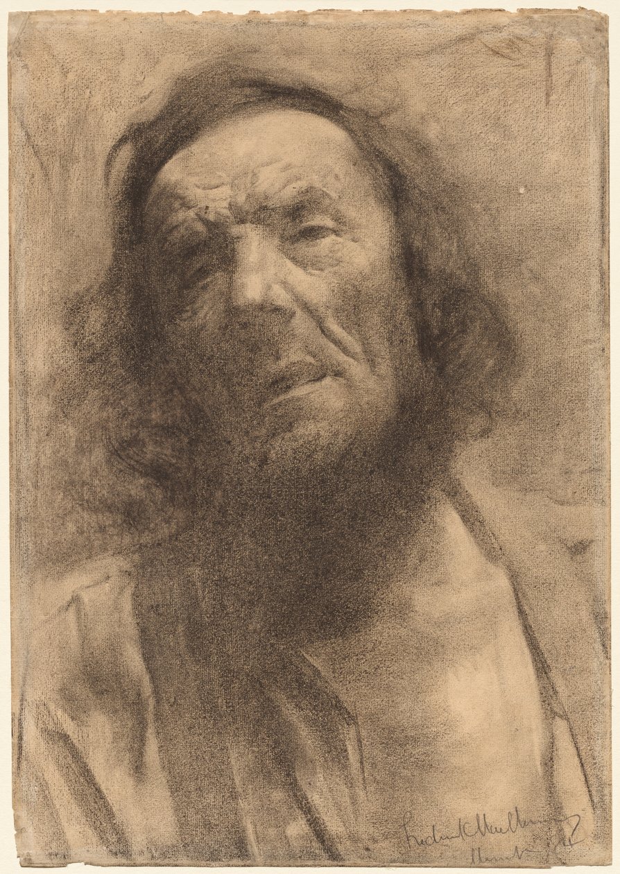 Head of a Man, 1884. av Frederick William MacMonnies