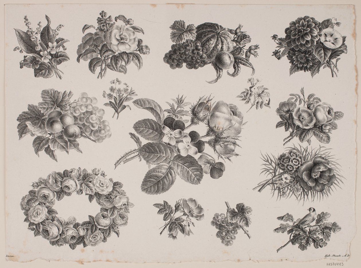 Blomstermotiver av Frederik Schepelern