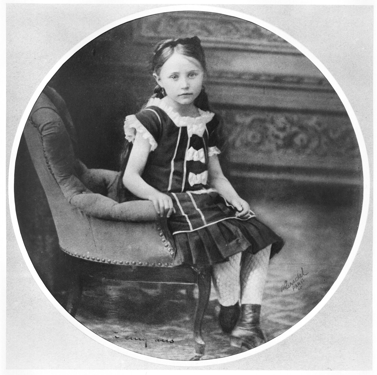 Colette (1873-1954) 5 år gammel, 1878 av French Photographer