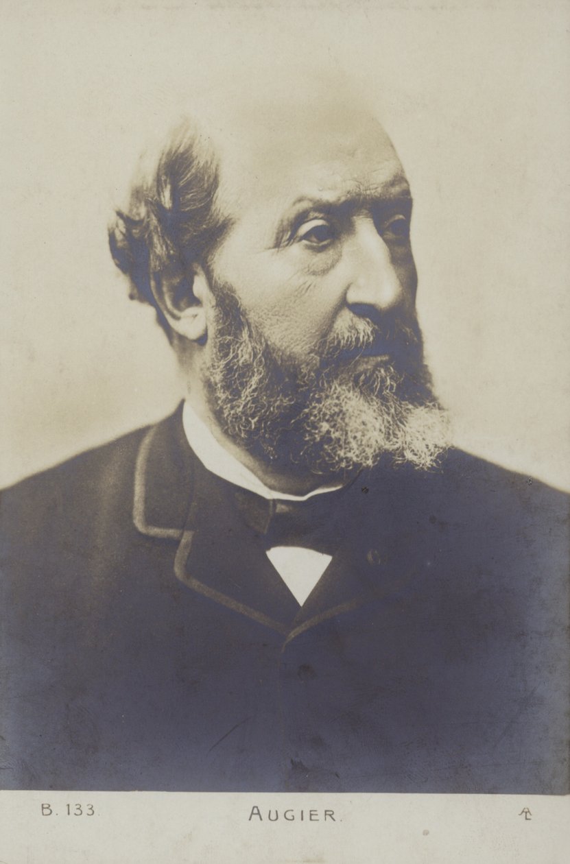 Emile Augier (1820-1889), fransk dramatiker av French Photographer