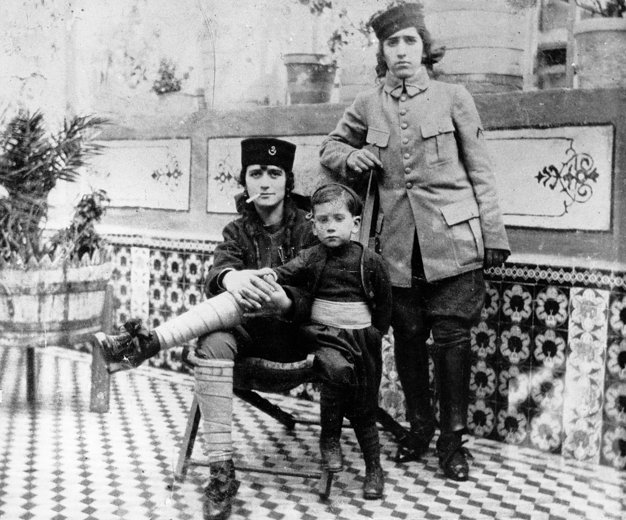Jødisk familie i Algerie, 1917 av French Photographer