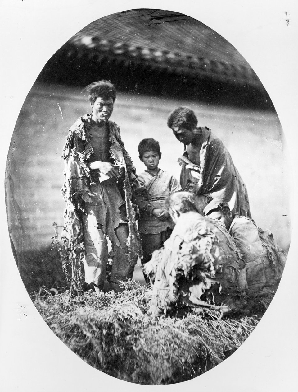 Elendighet i Kina, ca. 1875 av French Photographer