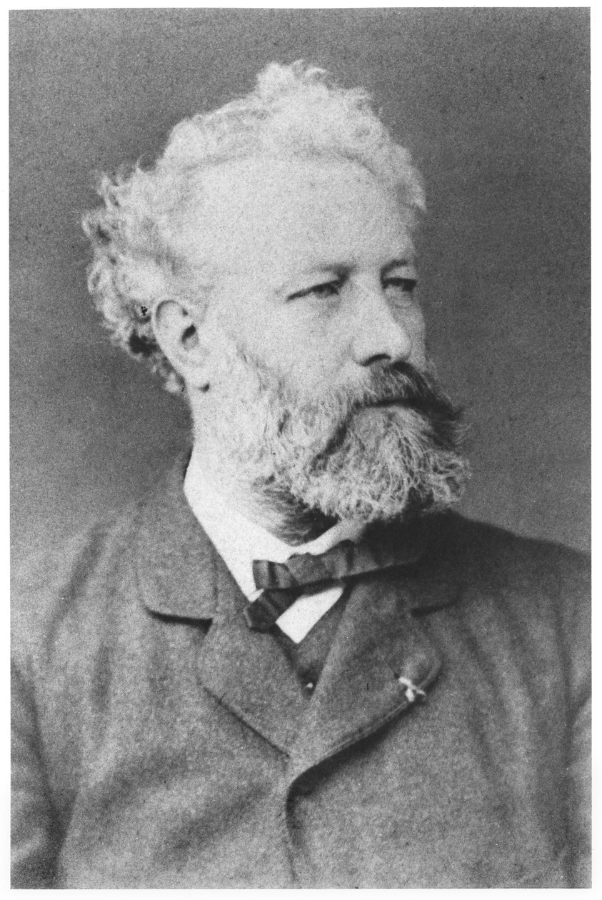 Portrett av Jules Verne (1828-1905) sent på 1800-tallet av French Photographer