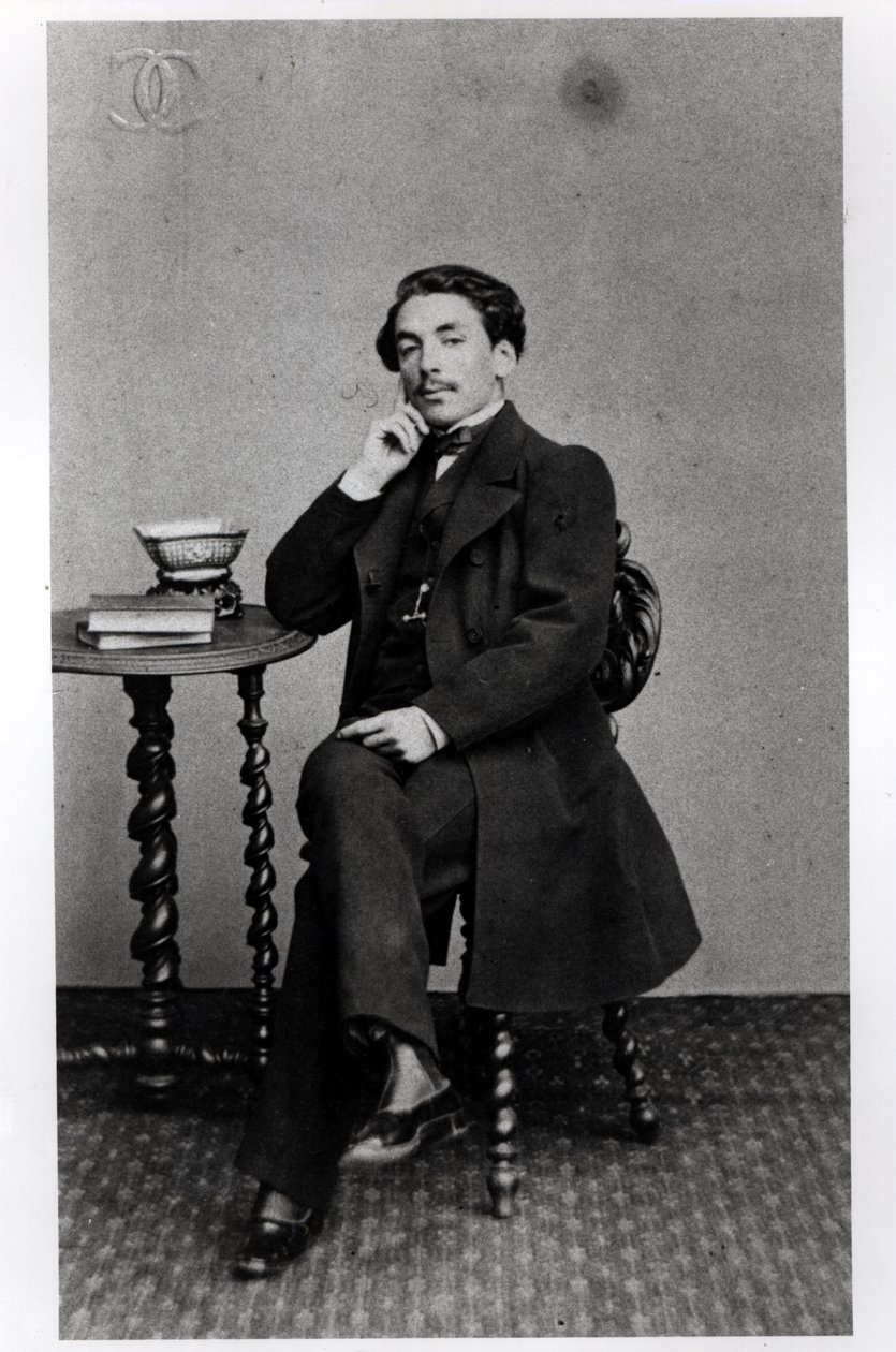 Stephane Mallarme (1842–98) 19 år gammel av French Photographer