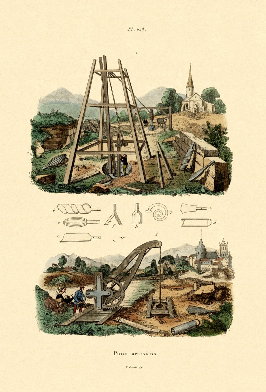 Artesian Well, 1833-39 av French School