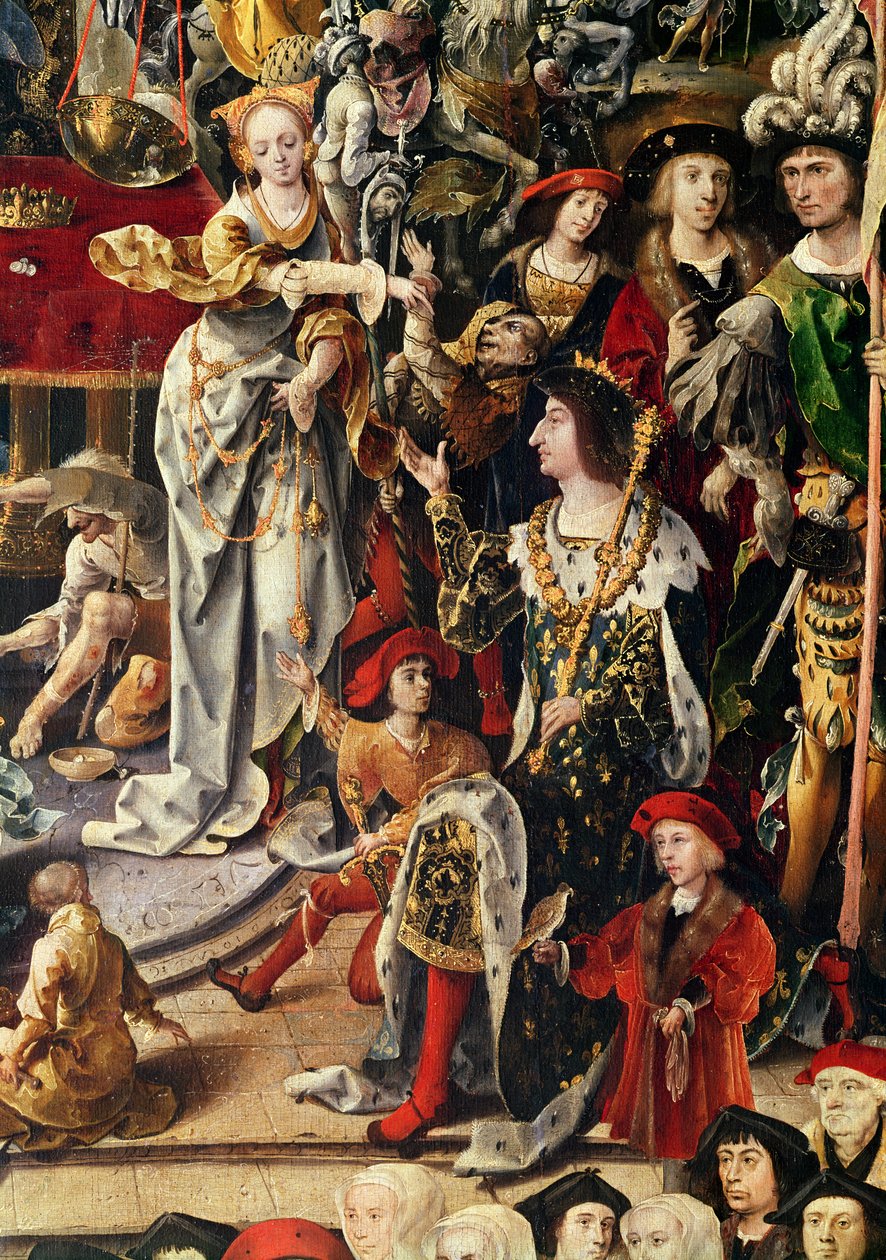 Au Juste Poids Veritable Balance (True Weight, True Scales) 1518 (detalj 219598) av French School