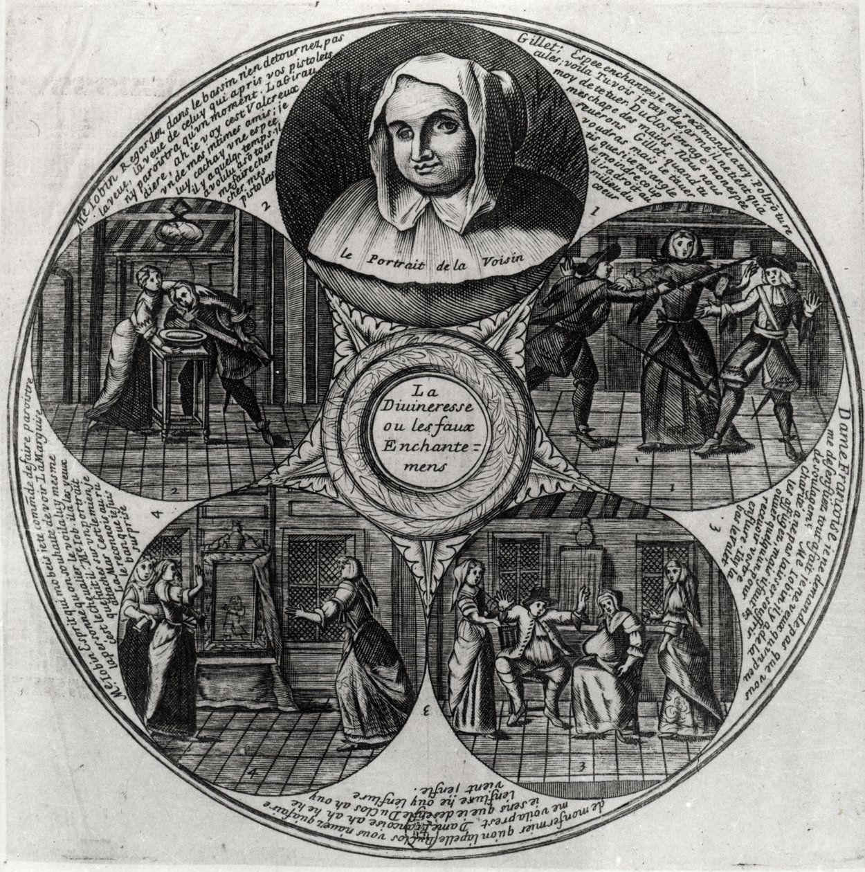 Catherine Monvoisin (La Voisin) (1640-80) og giftsaken, 1679 av French School