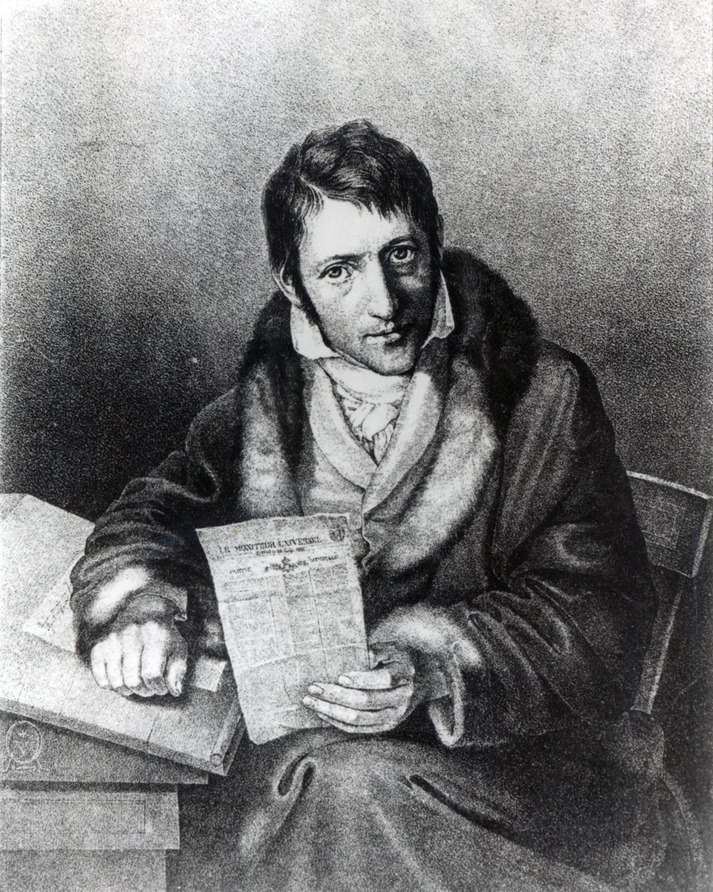 Charles-Joseph Panckoucke holder en kopi av 