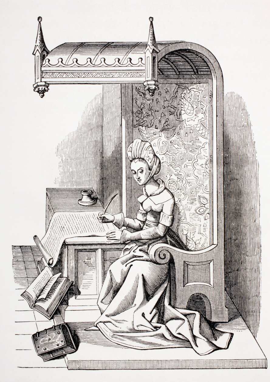 Christine de Pisan, 1873 av French School