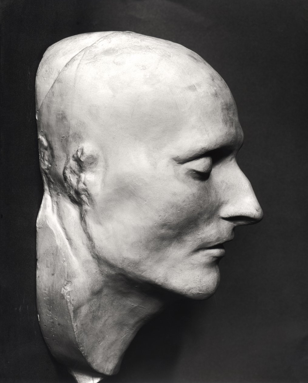 Dødsmaske til Napoleon Bonaparte (1769-1821) (gips) av French School