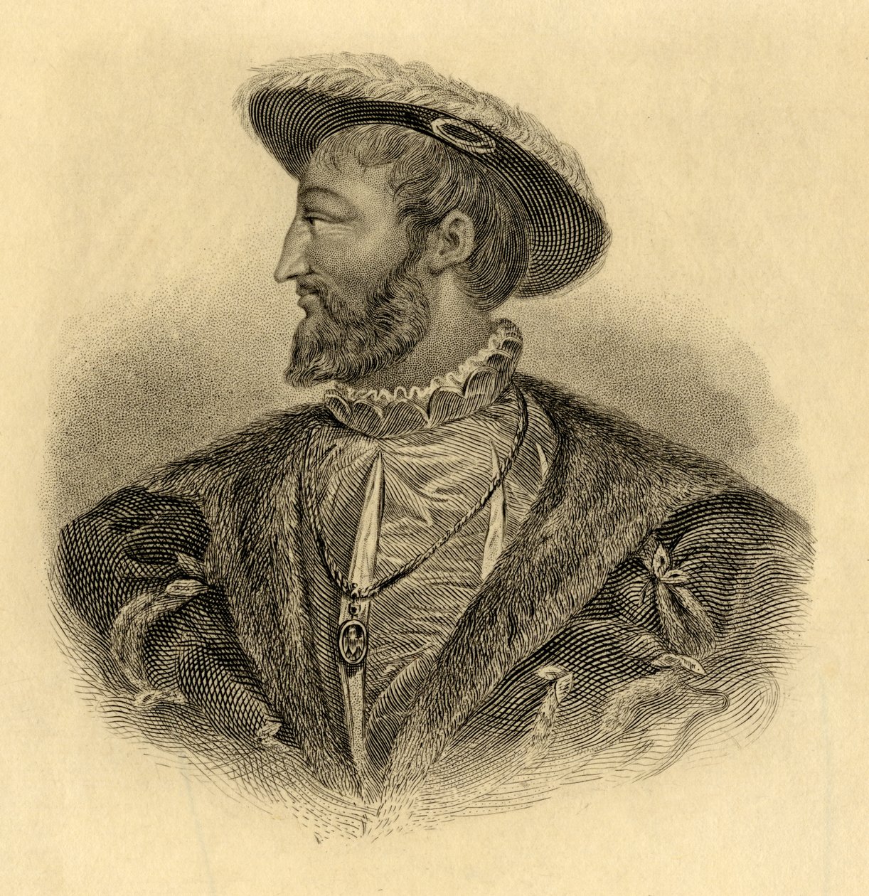 Kong Francois I (1494-1547) av French School