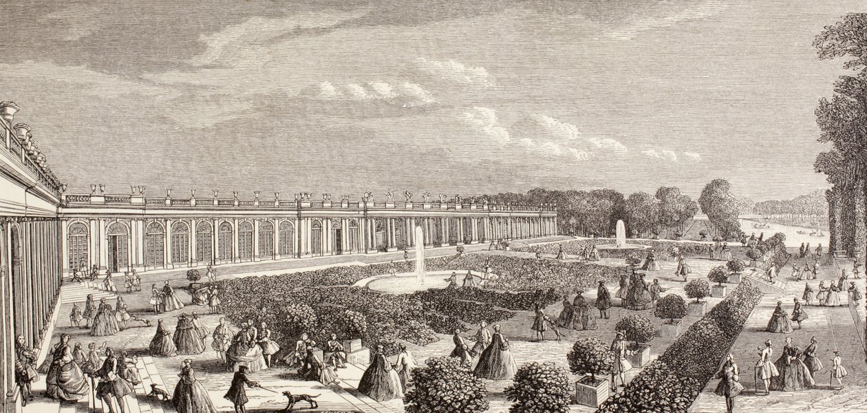 Le Grand Trianon, Versailles, på 1700-tallet, fra 