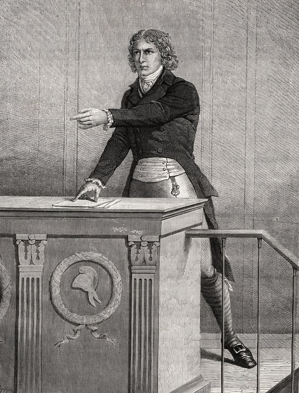 Louis Antoine de Saint Just (1767-94) av French School