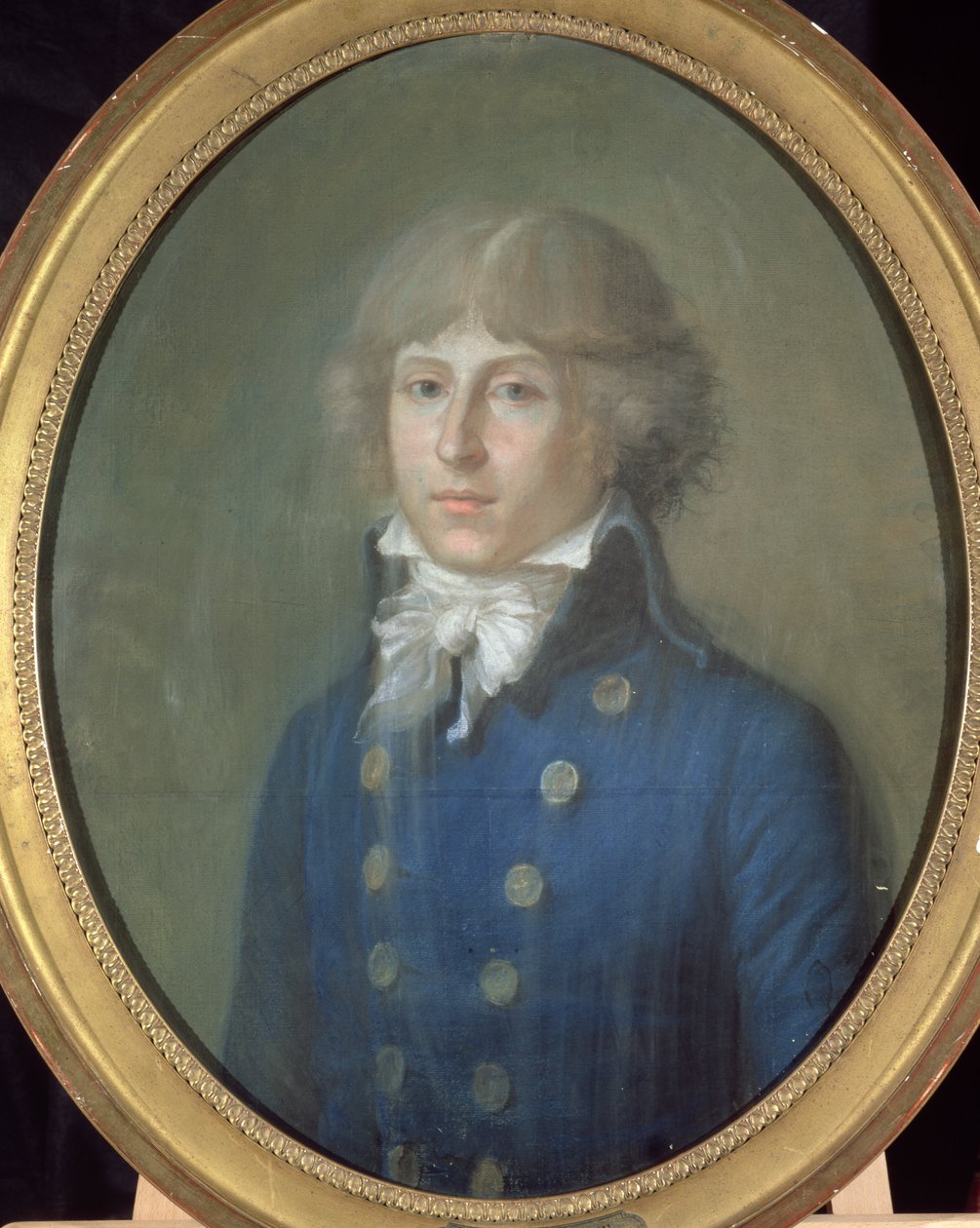 Louis de Saint-Just (1767-94) (pastell på papir) av French School