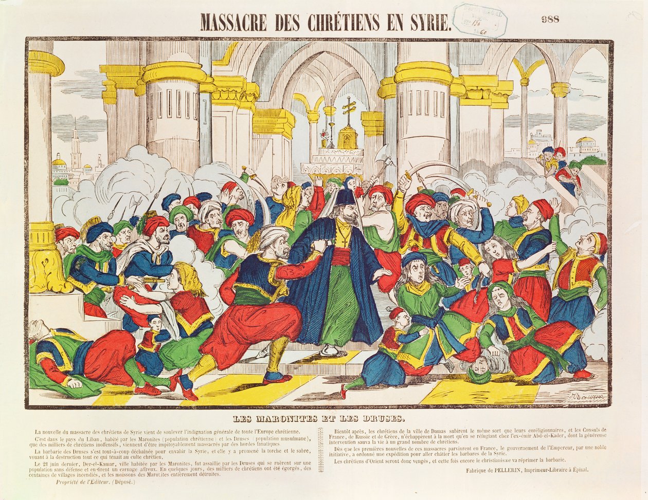 Massakre på kristne i Syria, 1860 av French School