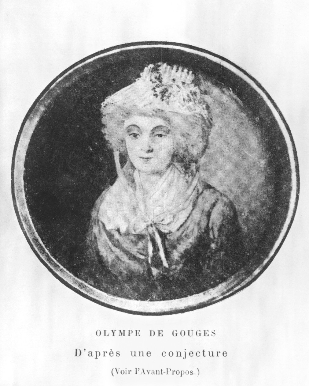 Olympia of Gouges (1743–93) av French School
