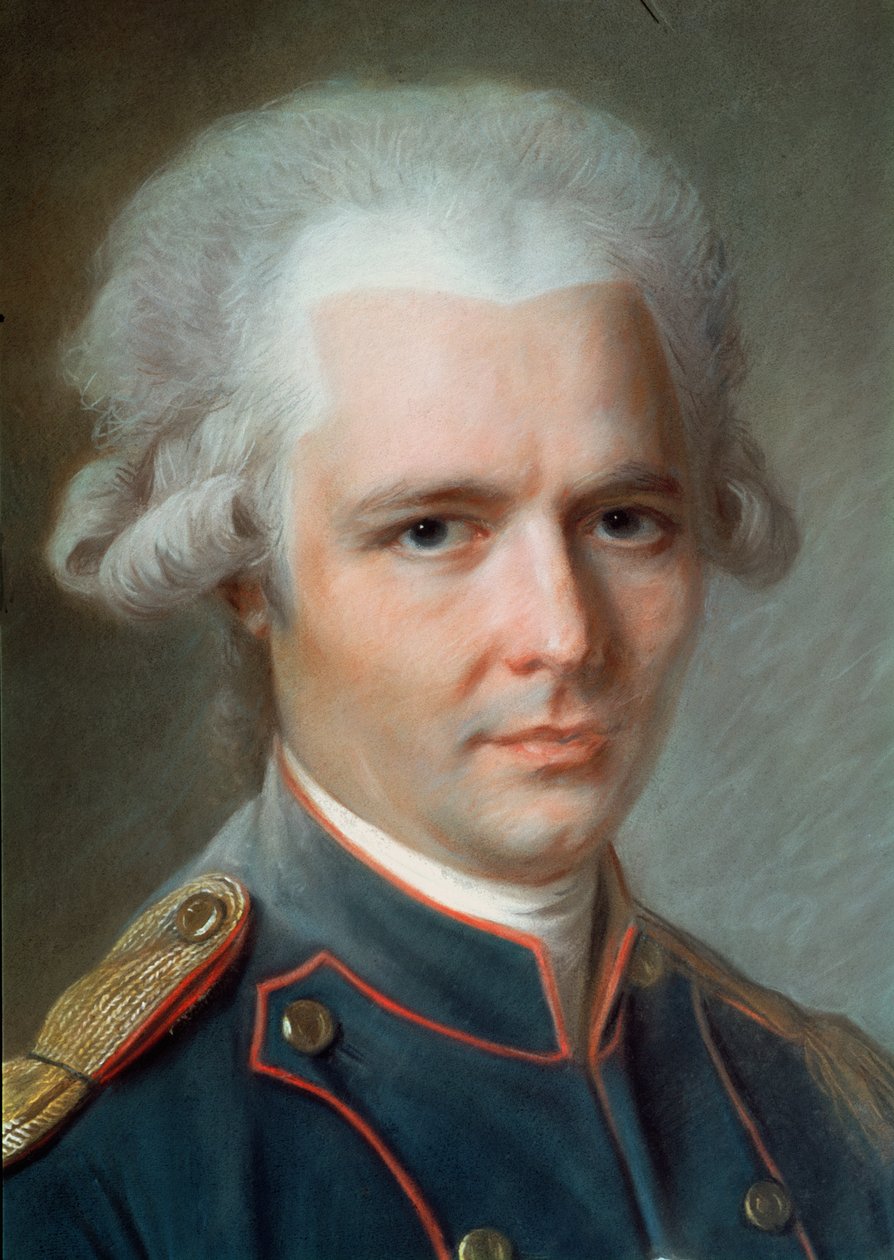 Pierre Choderlos de Laclos (1741-1803) (pastell på papir) av French School