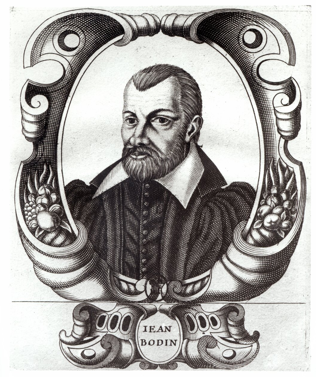 Portrett av Jean Bodin (1530-96) av French School