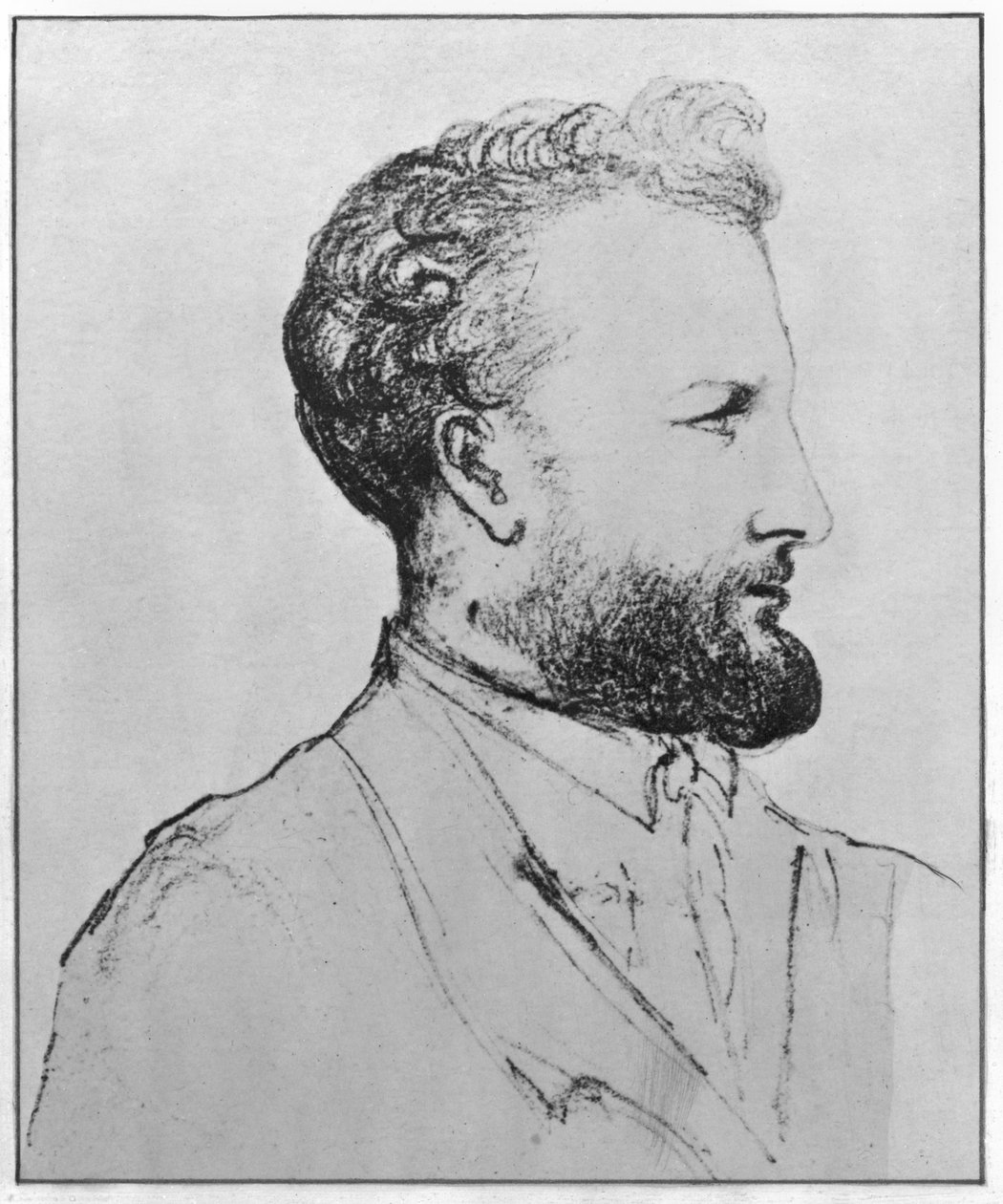 Portrett av Jules Verne (1828-1905) d av French School