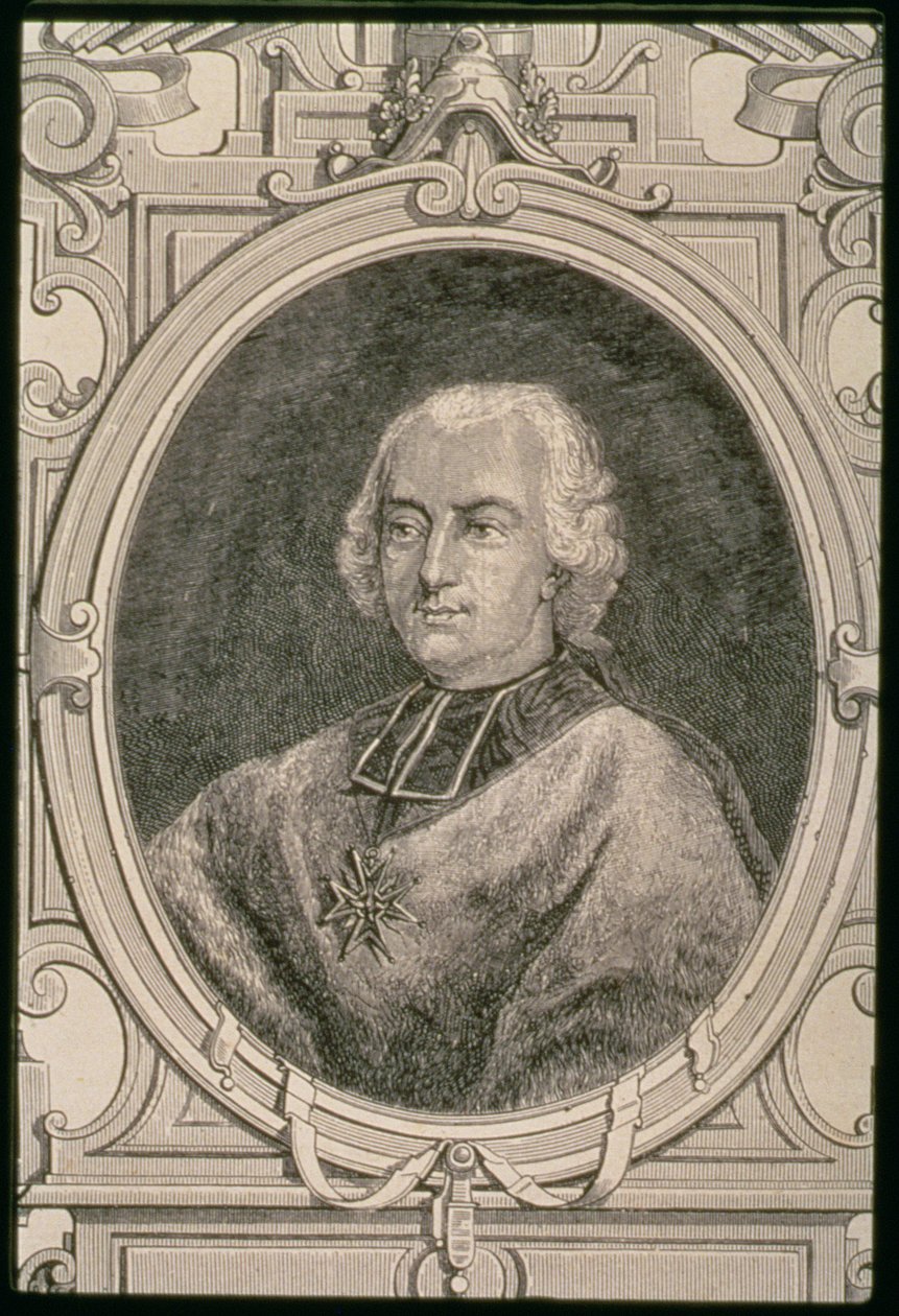 Portrett av Louis Rene Edouard, prins av Rohan-Guemenee (1734-1803) av French School