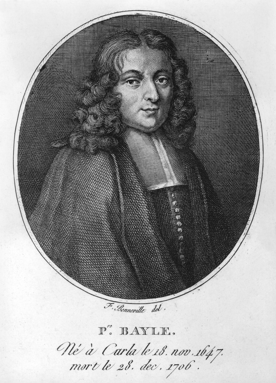 Portrett av Pierre Bayle (1647-1706) av French School