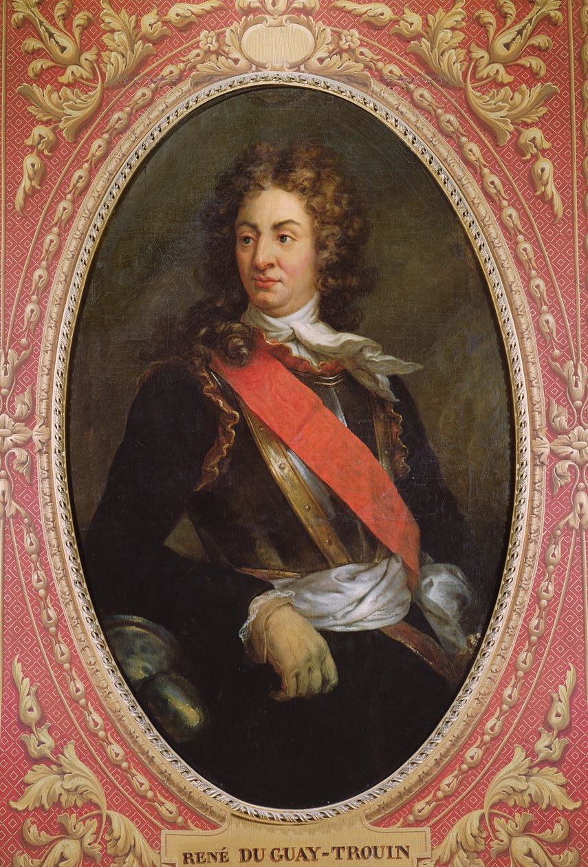 Portrett av Rene Duguay-Trouin (1673-1736) 1736 av French School