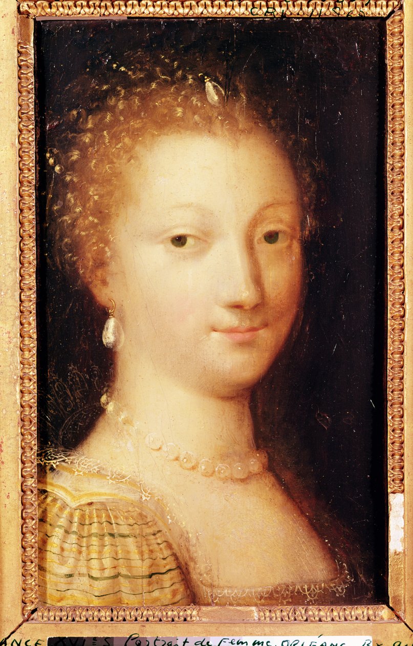 Portrett av en kvinne av French School