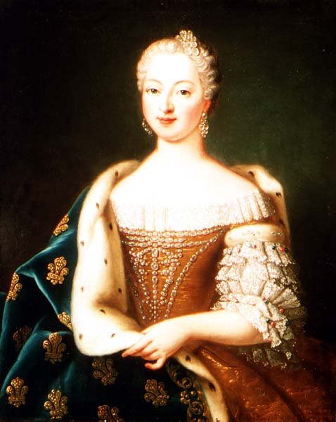 Portrett av en kvinne av French School