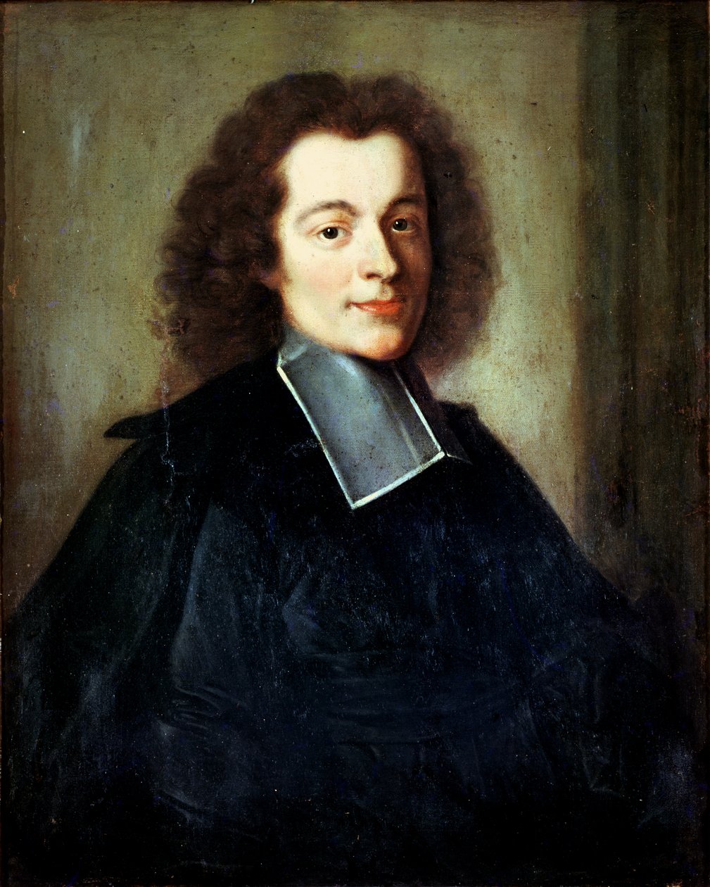 Portrett antas å være Voltaire (1694-1778) som ung mann av French School