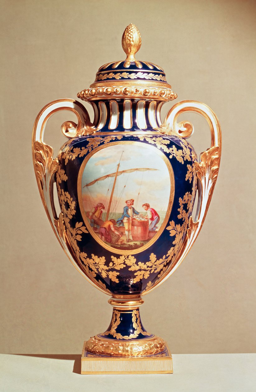 Sevres vase, midten av 1700-tallet (porselen) av French School