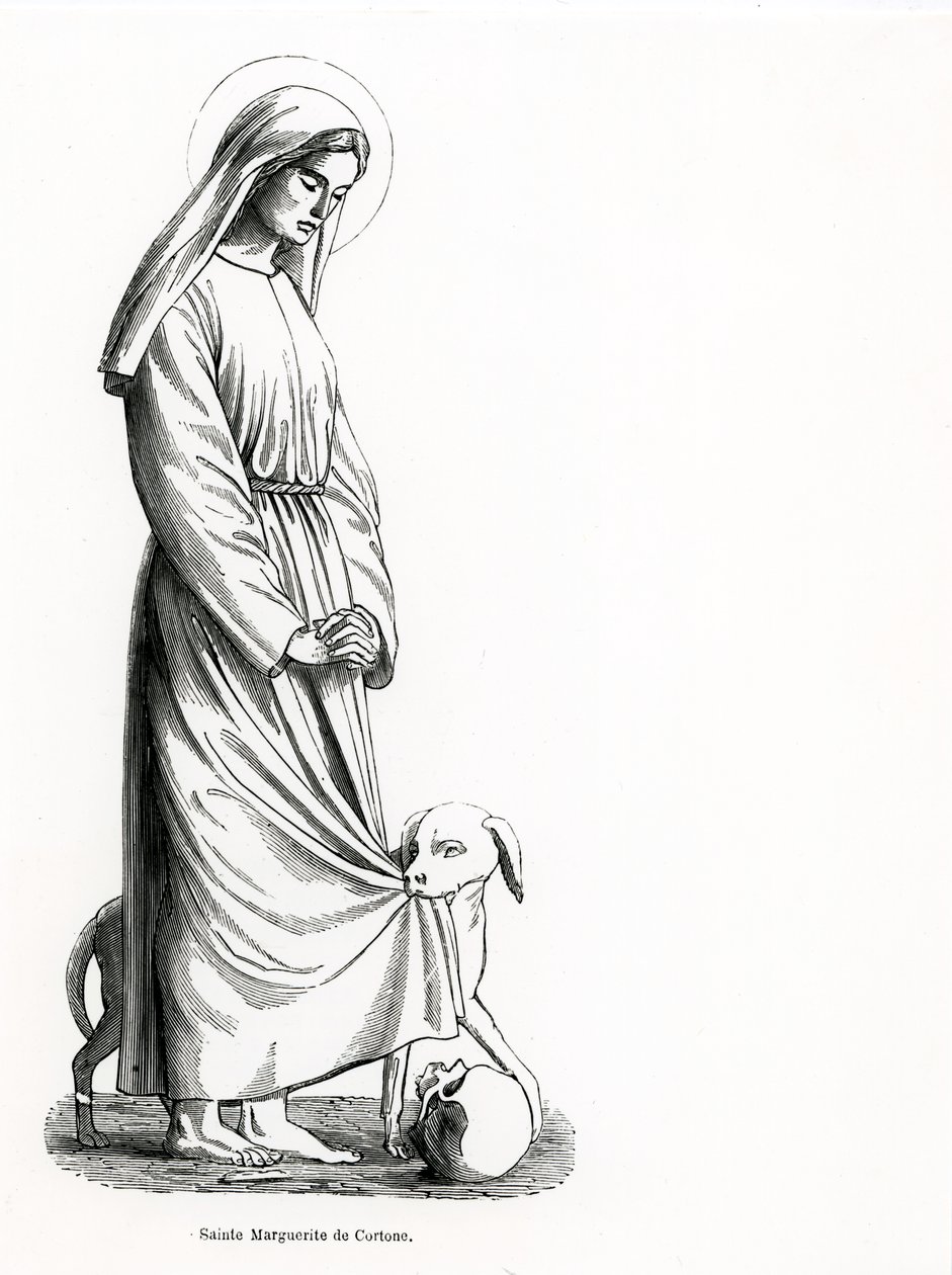 St. Margareta av Cortona (ca. 1247-97) av French School