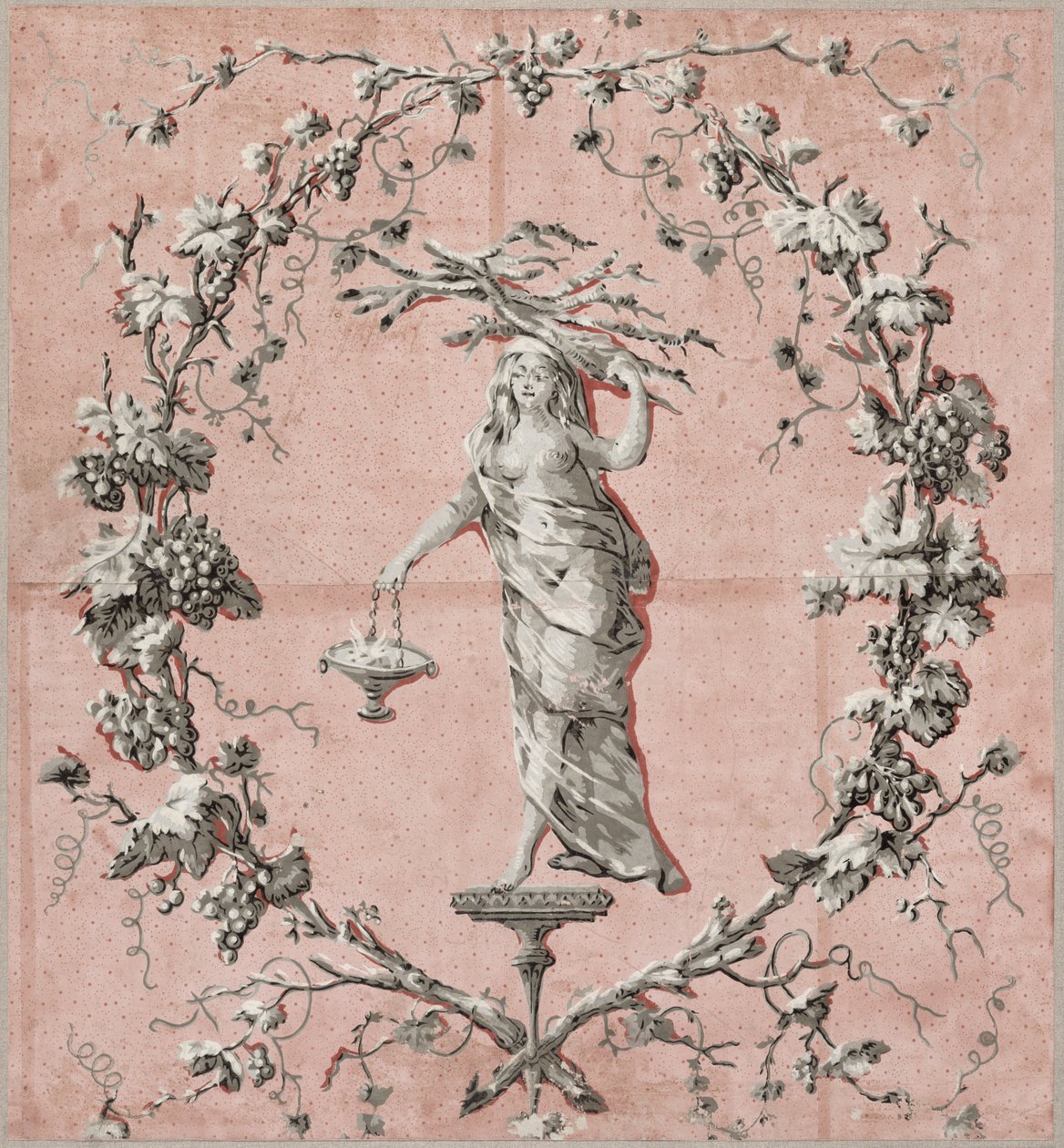 The Four Seasons: Winter, ca. 1785 (bakgrunnsbilde) av French School