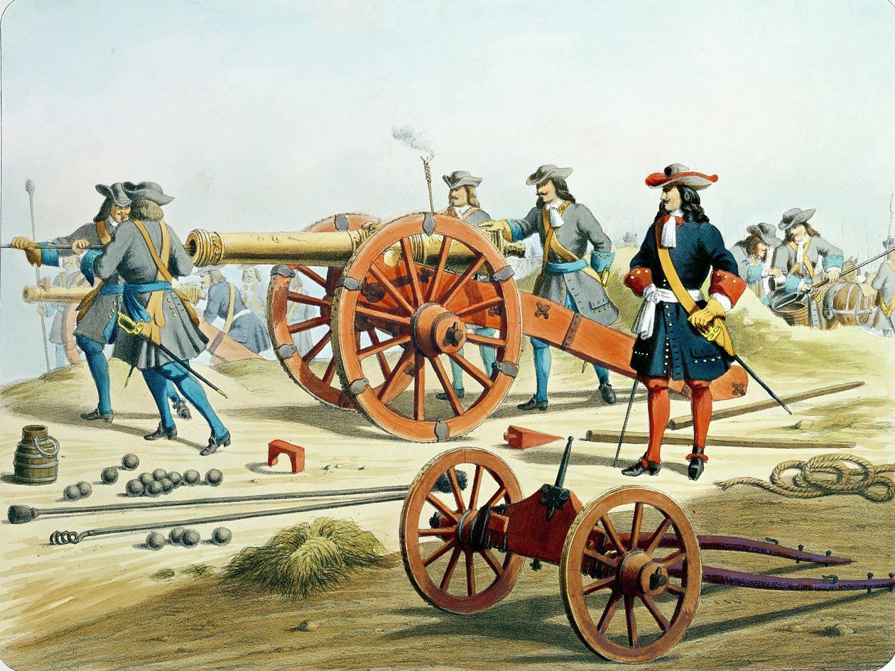 Regiment of the King's Fusilliers i 1871, fra 'L'Artillerie Francaise' av Moltzheim av French School