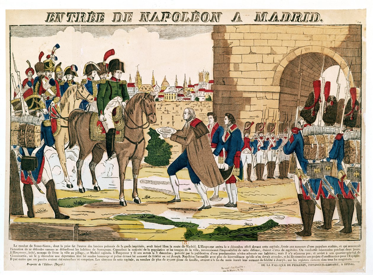Franskmennenes triumferende inntog i Madrid, 4. desember 1808 av French School
