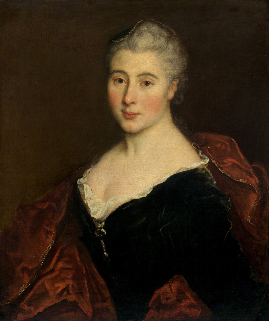 Portrett av en kvinne av French 18th Century