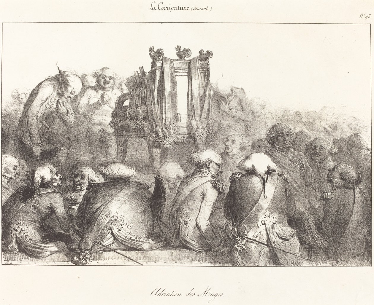 Tilbedelse av magiene av French 19th Century