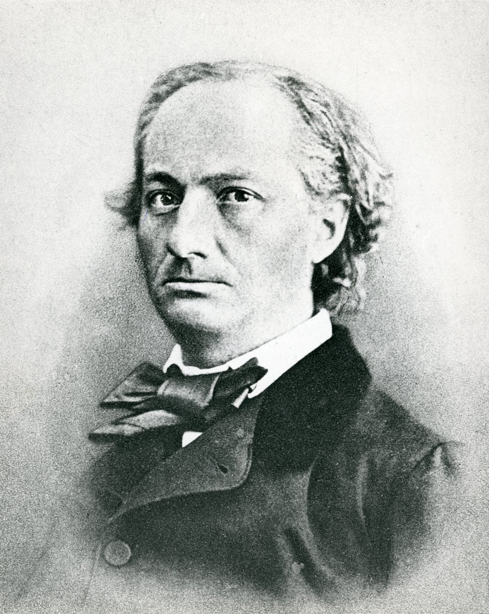 Charles Baudelaire (1821-67) (s/hvitt-bilde) av French Photographer