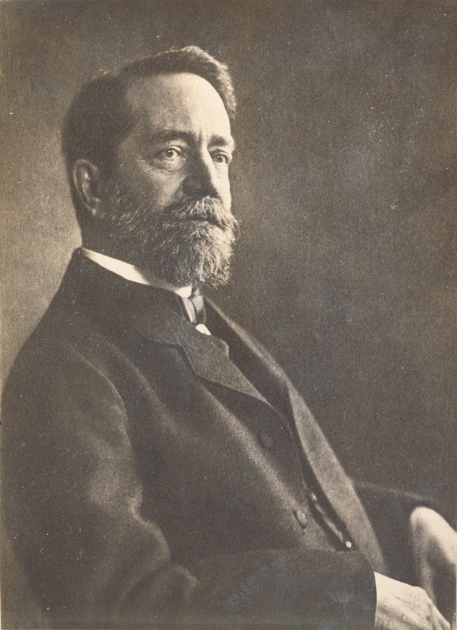 Felix Klein i Paris (s/hvitt bilde) av French Photographer