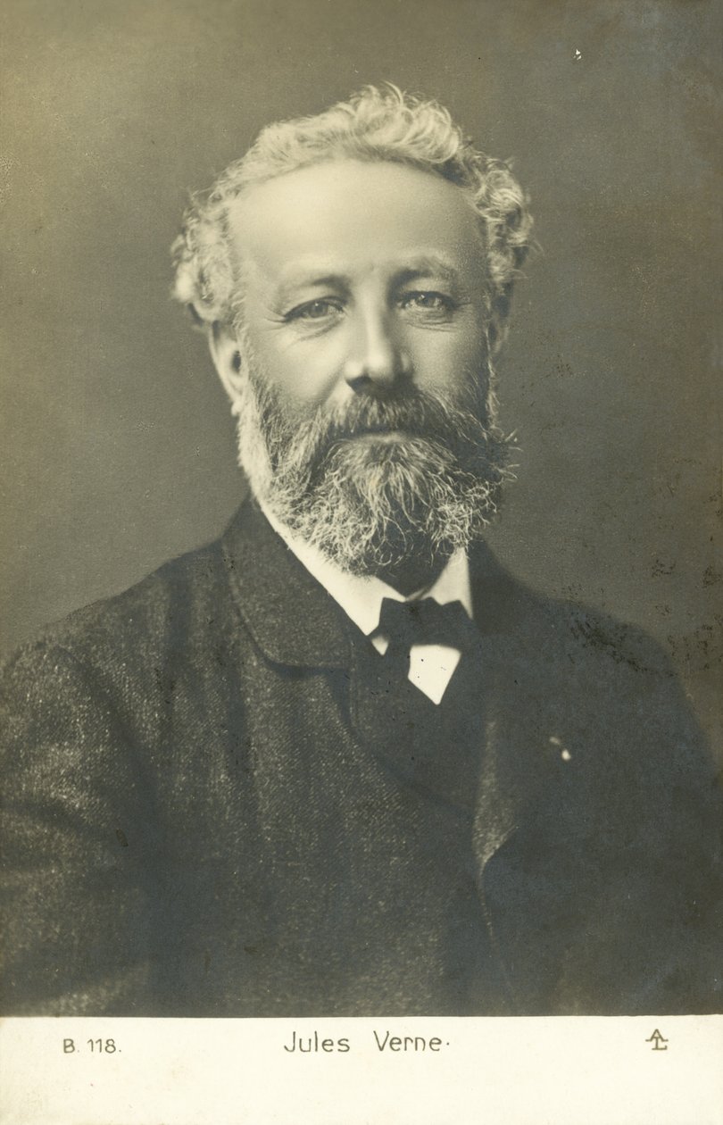 Jules Verne (s/hvitt bilde) av French Photographer