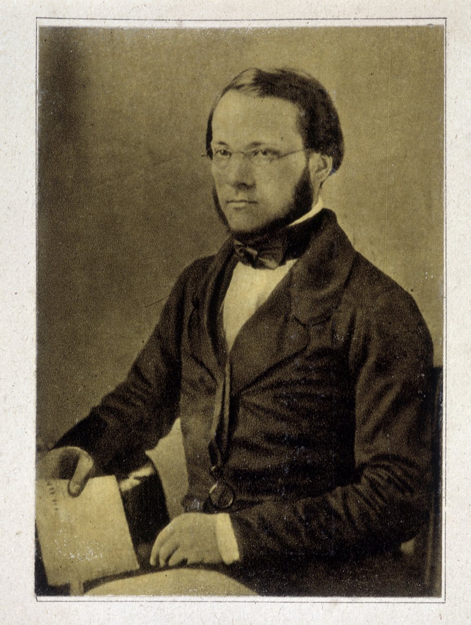 Portrett av Louis Pasteur i 1852. av French Photographer