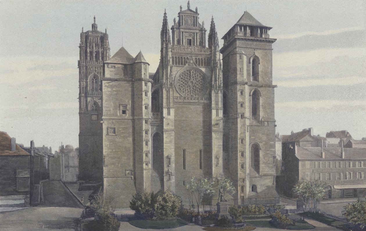 Rodez, Cathedrale, Fasade O av French Photographer