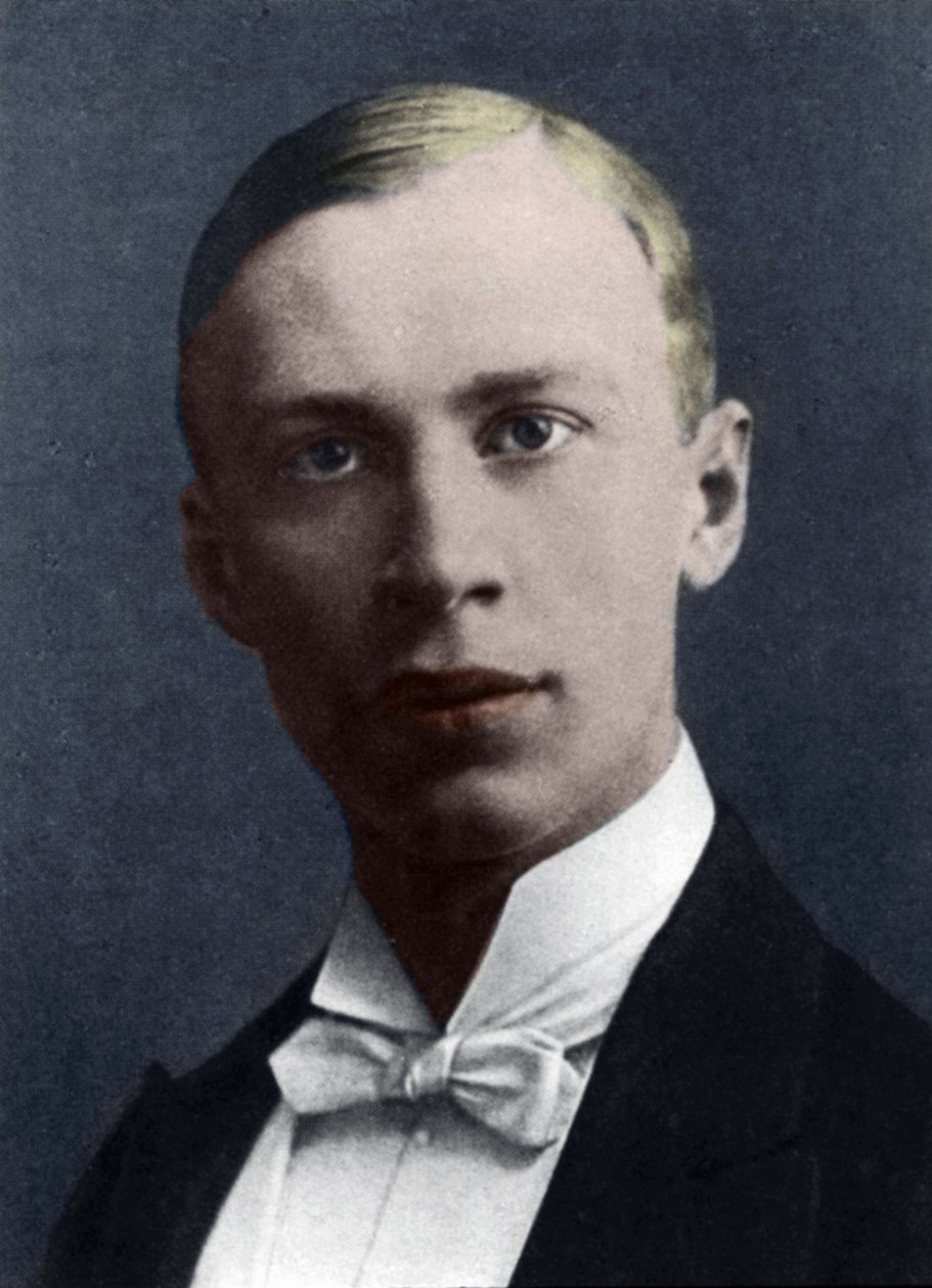 Serge Prokofiev (håndfarget bilde) av French Photographer