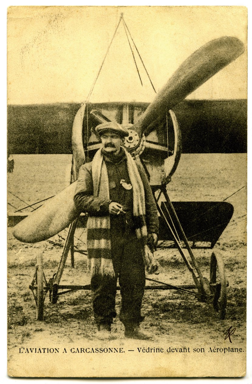Den berømte flygeren Jules Vedrines av French Photographer