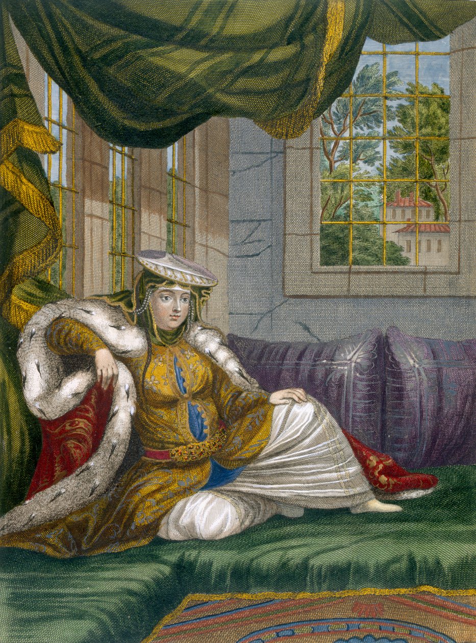 En jødisk kvinne i seremoniell kjole, ca. 1708 av French School