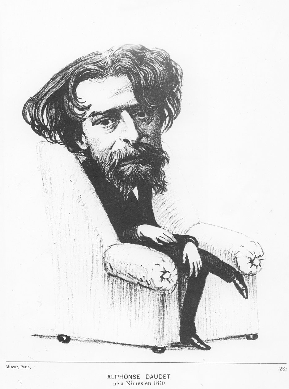 Alphonse Daudet, 1892 av French School