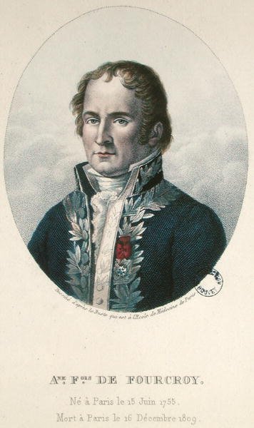 Antoine Francois de Fourcroy (1755-1809) (farget gravering) av French School