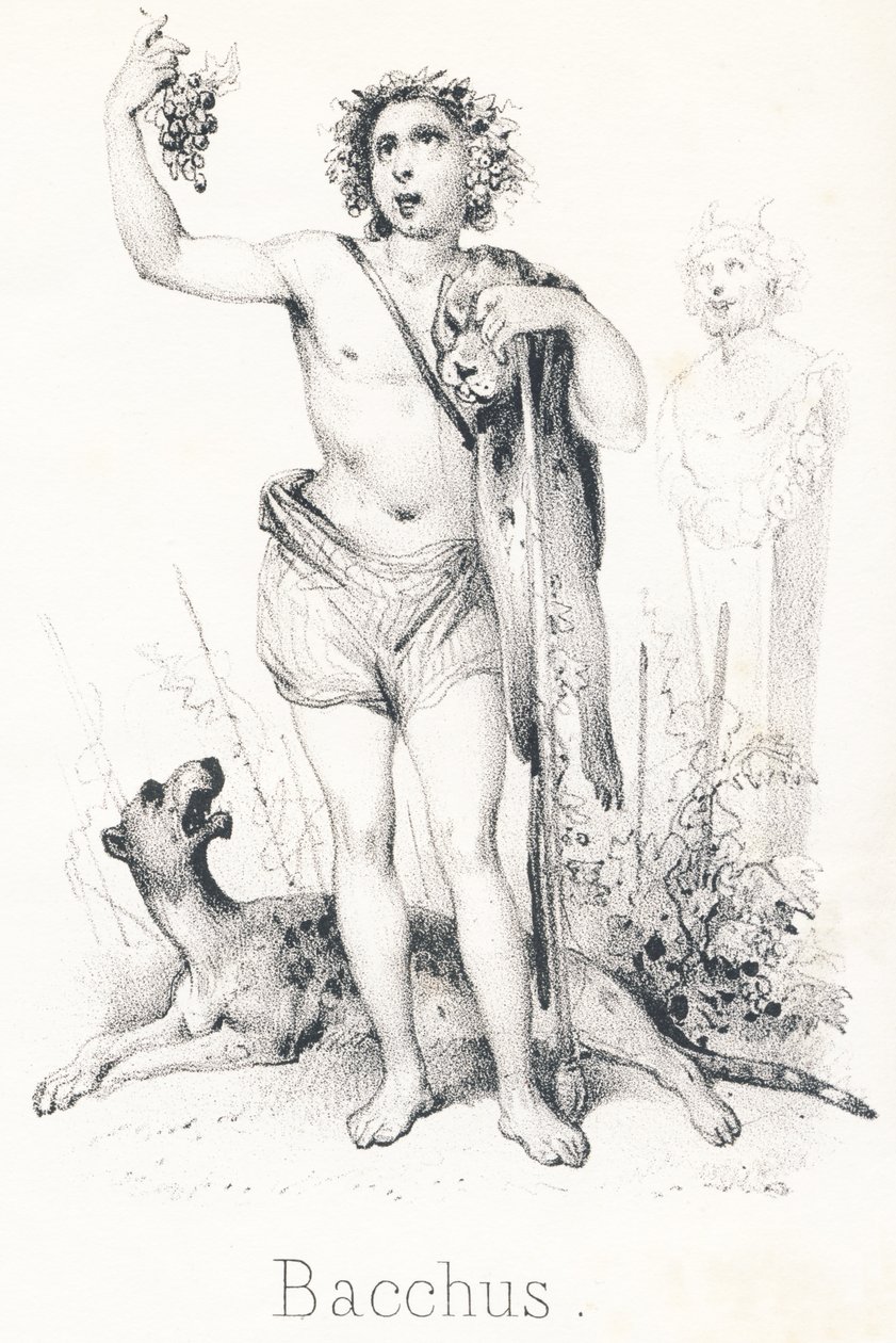 B Bacchus: Sønn av Jupiter og Semele av French School