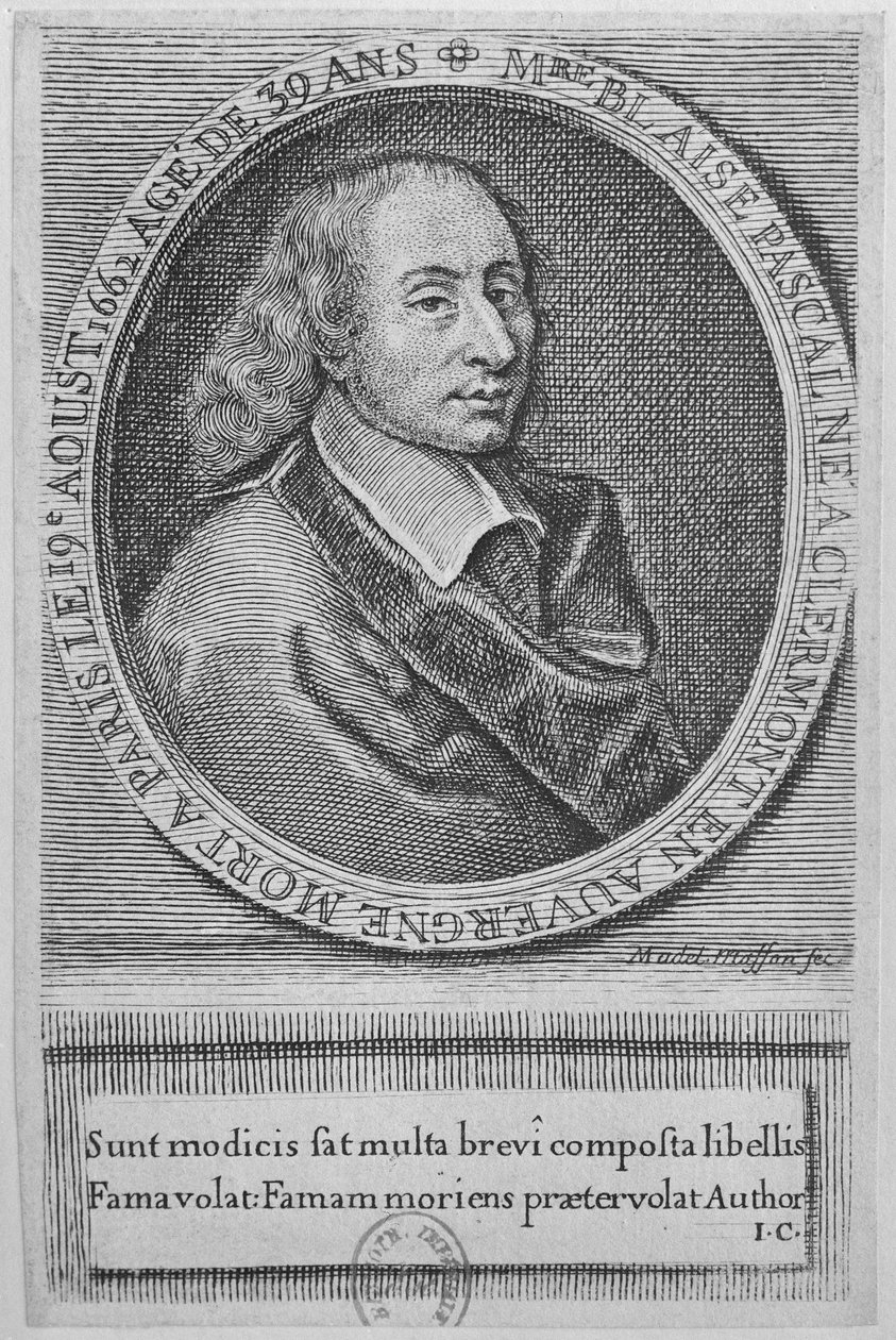 Blaise Pascal (1623–62) av French School