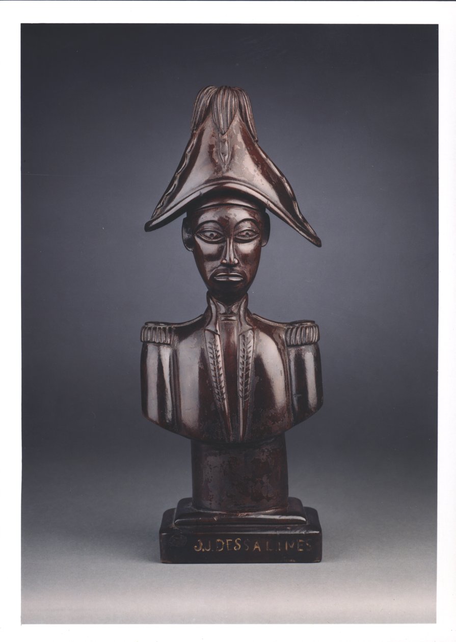 Byste av Jean-Jacques Dessalines (ca. 1758-1806) (tre) av French School