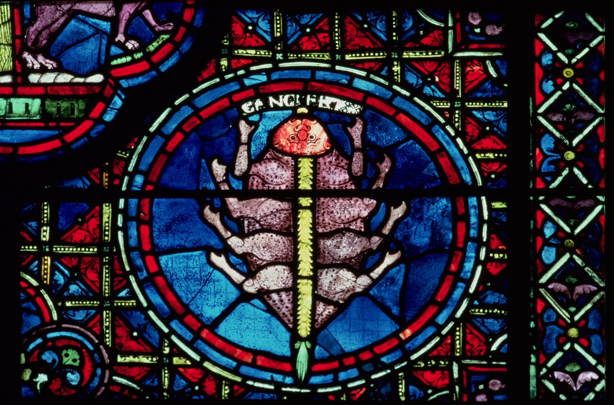 Kreft, fra Zodiac-vinduet, 1200-tallet av French School